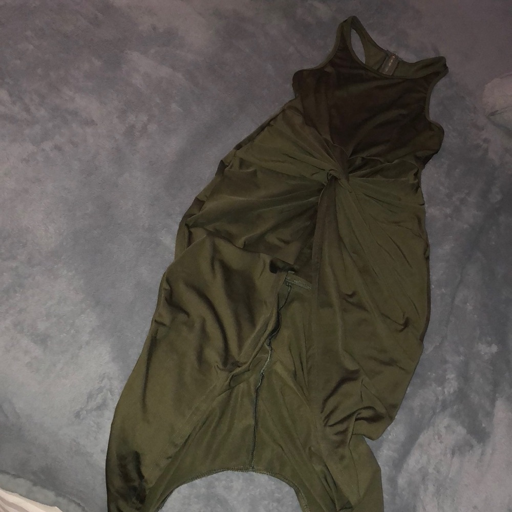 Olive color Long Dress